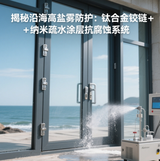 揭秘沿海高鹽霧防護：鈦合金鉸鏈+納米疏水涂層抗腐蝕系統