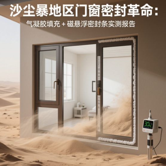 沙塵暴地區門窗品牌密封革命：氣凝膠填充+磁懸浮密封條實測報告