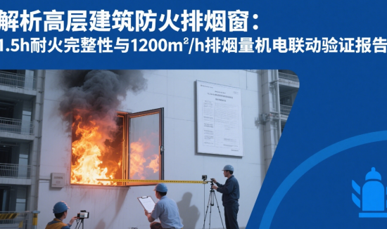解析高層建筑防火排煙窗：1.5h耐火完整性與1200m3/h排煙量機電聯動驗證報告