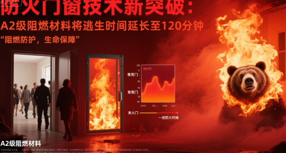 防火門窗知名品牌技術(shù)新突破：A2級阻燃材料將逃生時(shí)間延長至120分鐘